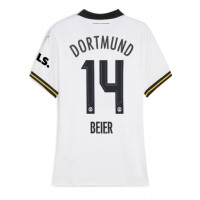 Camiseta Borussia Dortmund Maximilian Beier #14 Tercera Equipación Replica 2024-25 para mujer mangas cortas